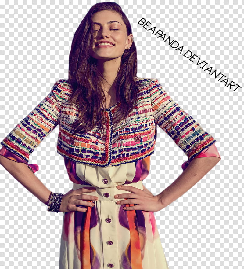 Phoebe Tonkin, smiling woman doing akimbo transparent background PNG clipart