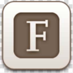 Albook extended sepia , letter f icon transparent background PNG clipart