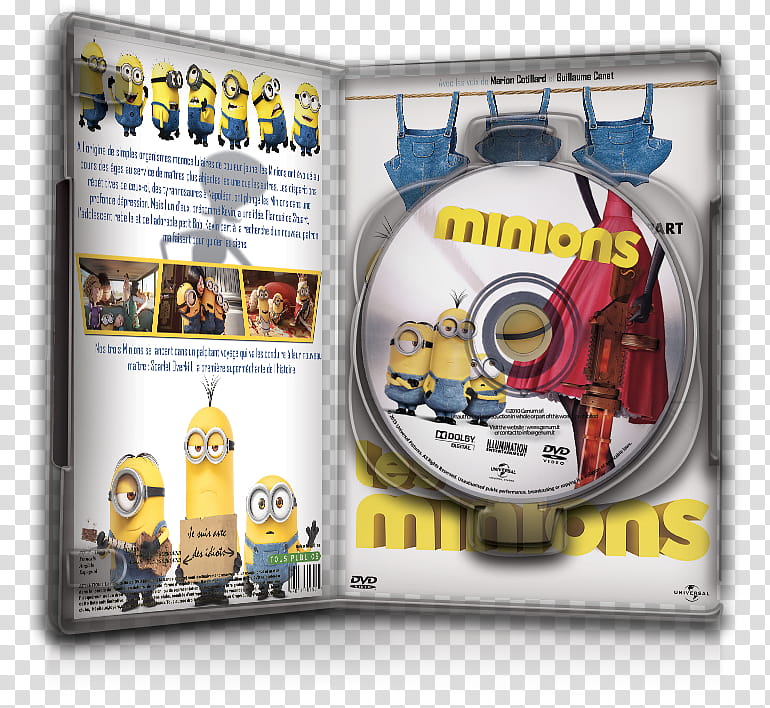 DvD Case Icon Special , Les Minions DvD Case Open transparent background PNG clipart