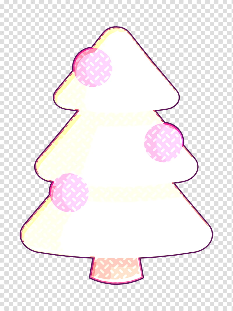 Tree icon Christmas icon, Pink transparent background PNG clipart