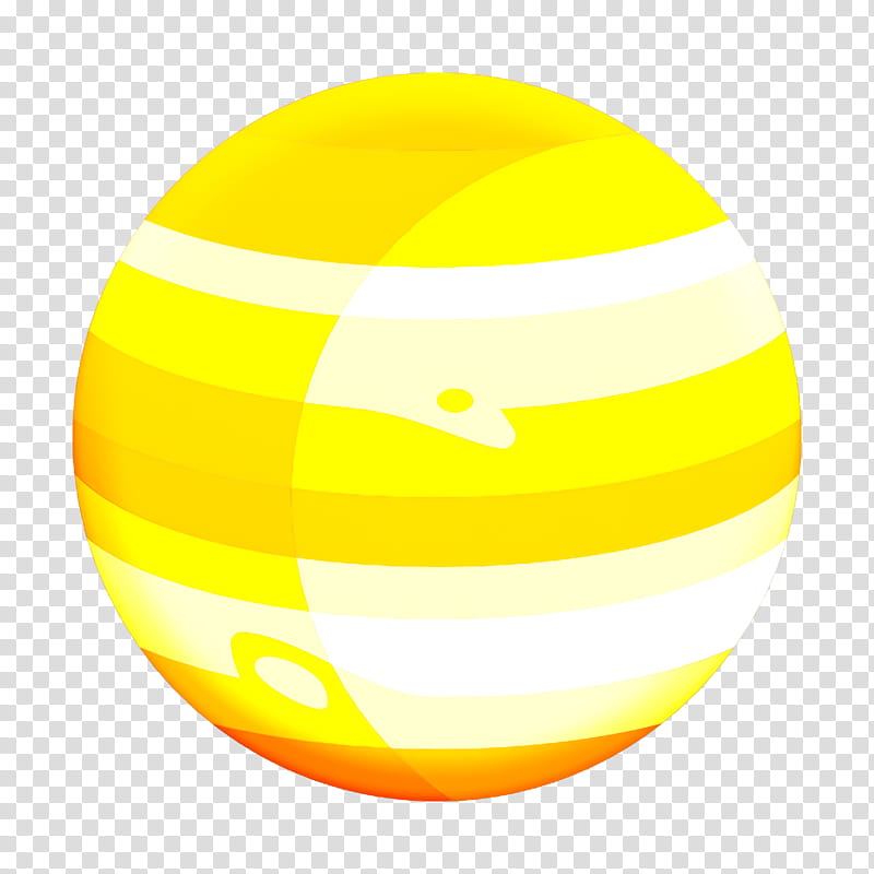 Jupiter icon Planet icon Space Elements icon, Yellow, Sphere transparent background PNG clipart