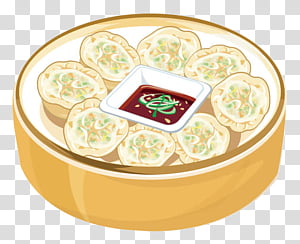 Chinese Food, Chinese Cuisine, Baozi, Dim Sum, Dumpling, Jiaozi, Dish, Drawing transparent background PNG clipart thumbnail