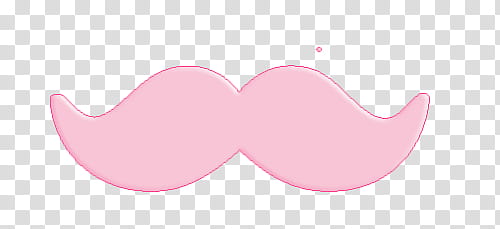Pink mustache transparent background PNG clipart
