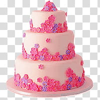 , -tier pink icing covered cake transparent background PNG clipart