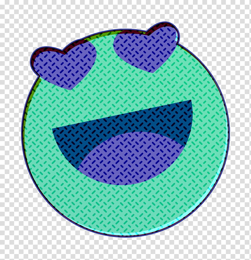 emoji icon emoticon heart icon, Like Icon, Love Icon, Reaction Icon, Valentine Icon, Purple, Violet, Turquoise transparent background PNG clipart