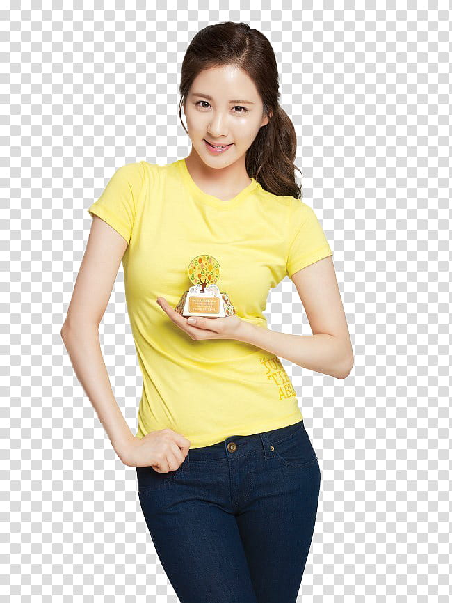 Seohyun SNSD, woman holding trophy transparent background PNG clipart