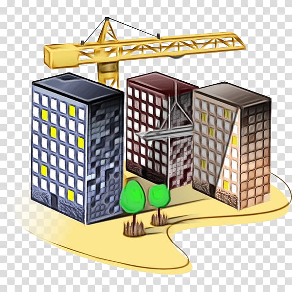 Real Estate, Construction, Building, Architecture, Urban Planning, Kostenvoranschlag, House, Crane transparent background PNG clipart