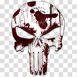 The Punisher logo iCons, White & Bloody Logo_x, The Punisher logo art ...