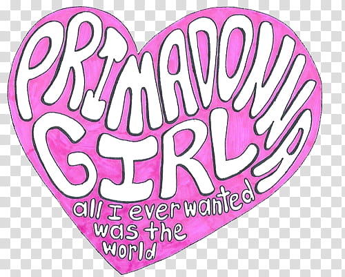 s, Primadonna Girl heart transparent background PNG clipart