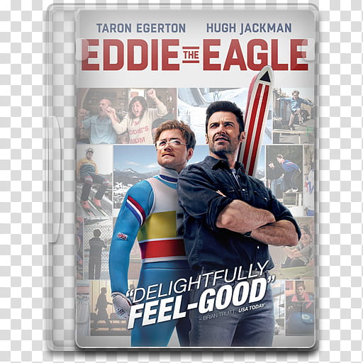 Movie Icon Mega , Eddie the Eagle, Eddie the Eagle DVD case transparent background PNG clipart