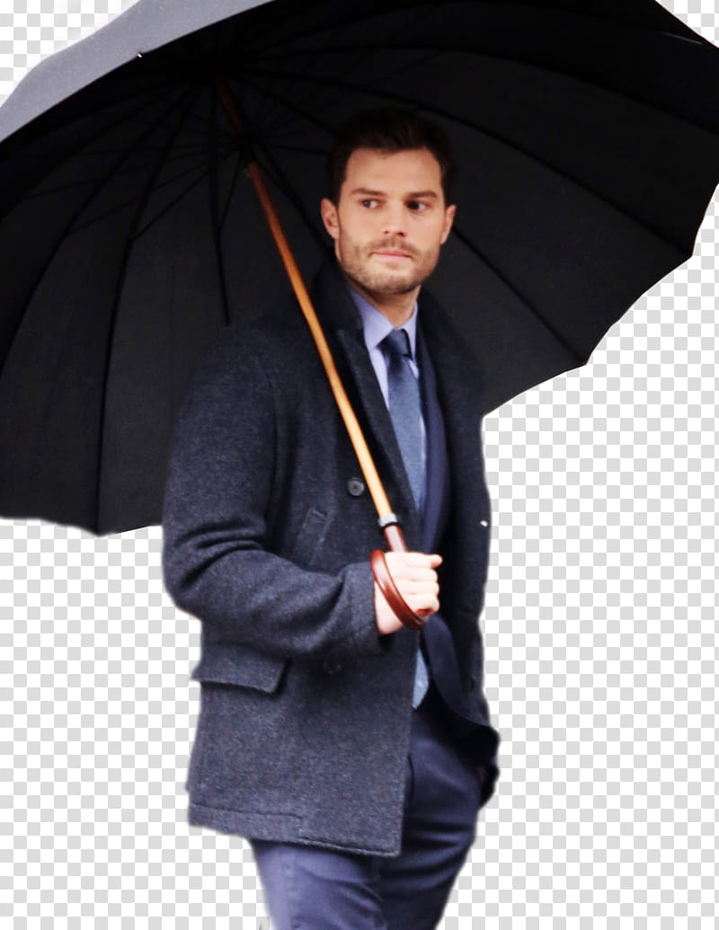 Fifty Shades Darker, man carrying umbrella transparent background PNG clipart