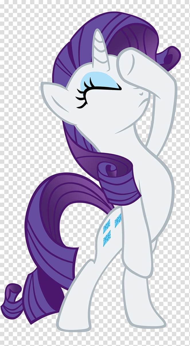 Rarity&#;s Epic Facehoof, white and purple My Little Pony character transparent background PNG clipart