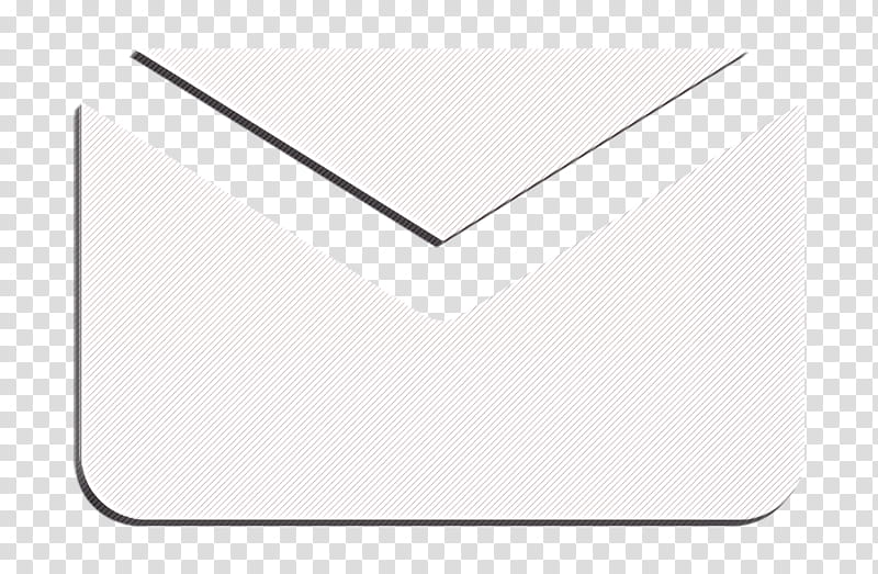 email icon inbox icon letter icon, Message Icon, Sms Icon, Line, Blackandwhite, Logo, Symbol, Square transparent background PNG clipart