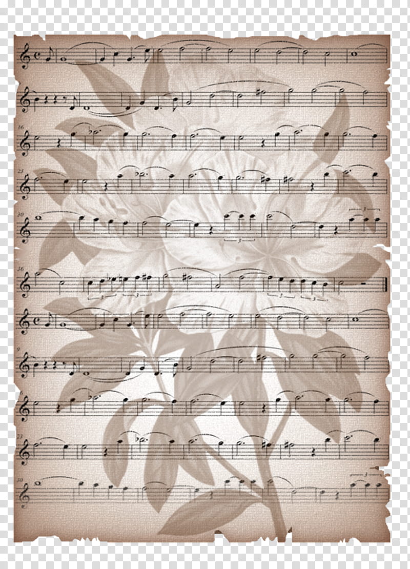 Old Paper Backgrounds , music note paper transparent background PNG clipart