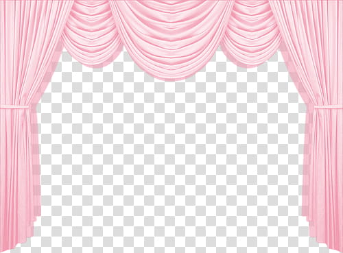 pink curtain and valance set transparent background PNG clipart