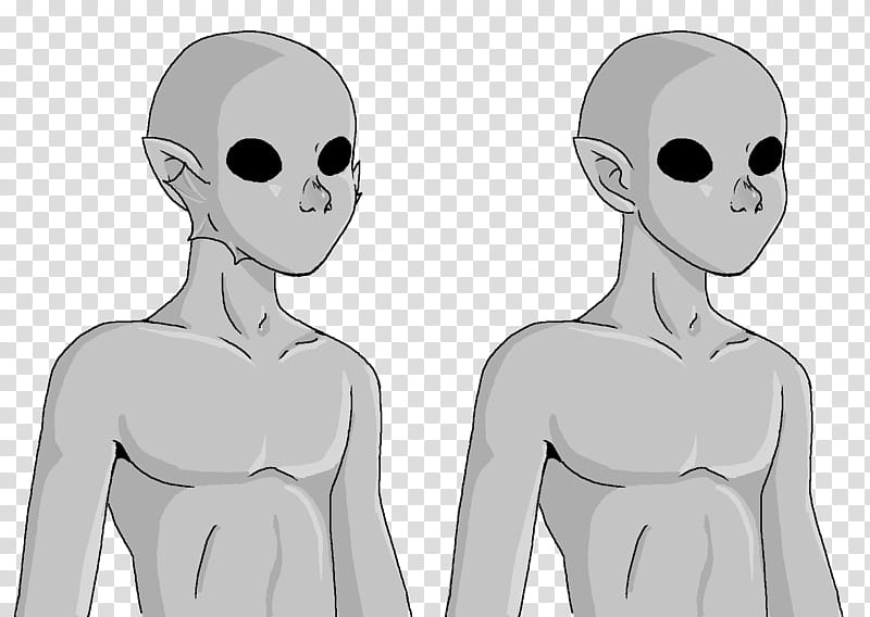 Male troll sprite bases, grey alien illustration transparent background PNG clipart