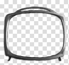 Retro , gray CRT TV frame illustration transparent background PNG clipart
