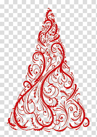 Navidad, red floral triangle illustration transparent background PNG clipart