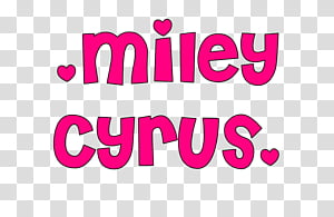 Miley cyrus texto transparent background PNG clipart thumbnail
