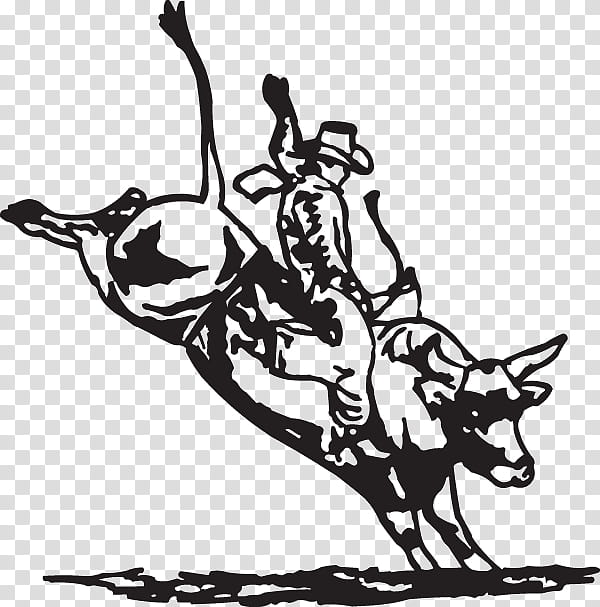 Bull Riding Traditional Sport, Decal, Professional Bull Riders, Sticker, RODEO, Cowboy, Equestrian, Drawing transparent background PNG clipart