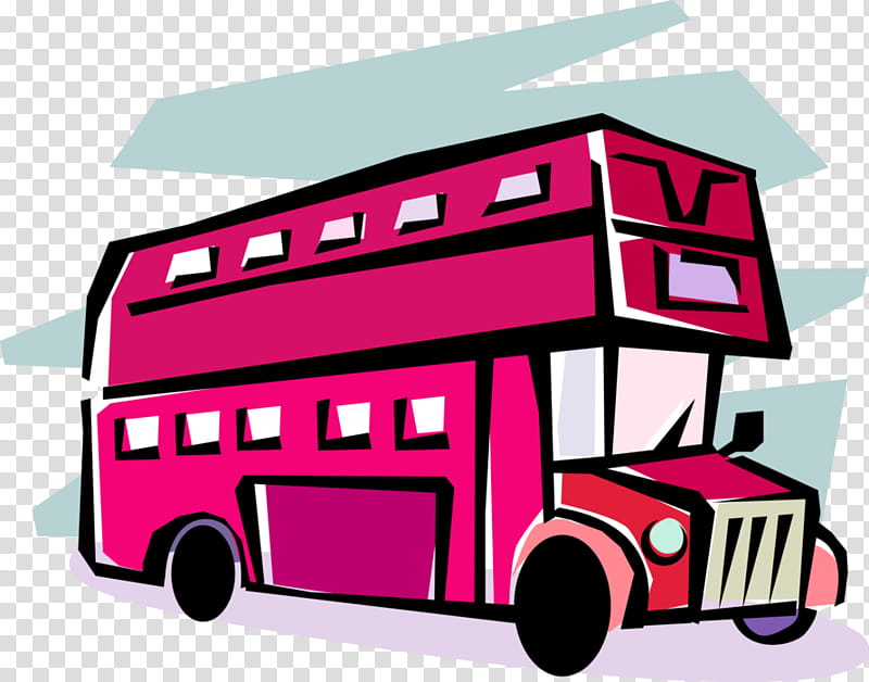 Bus, Compact Car, Transport, Model Car, Doubledecker Bus, Pink M, Double Decker Bus, Vehicle transparent background PNG clipart