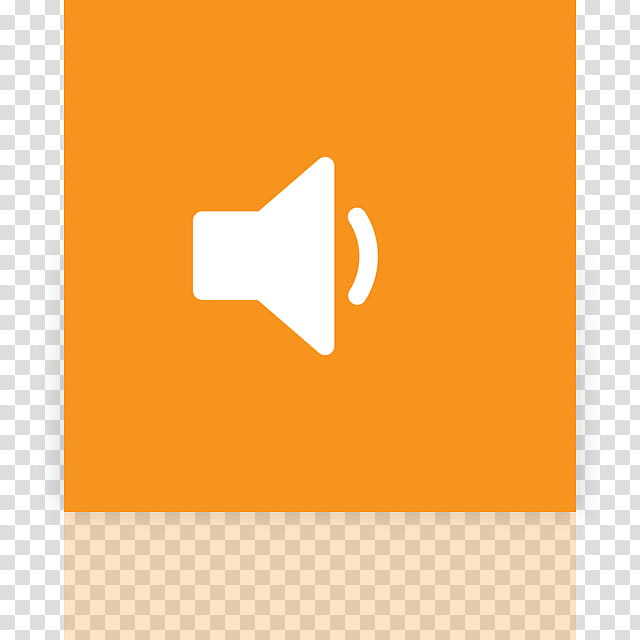 Metro UI Icon Set  Icons, Volume _mirror, orange and white volume logo transparent background PNG clipart
