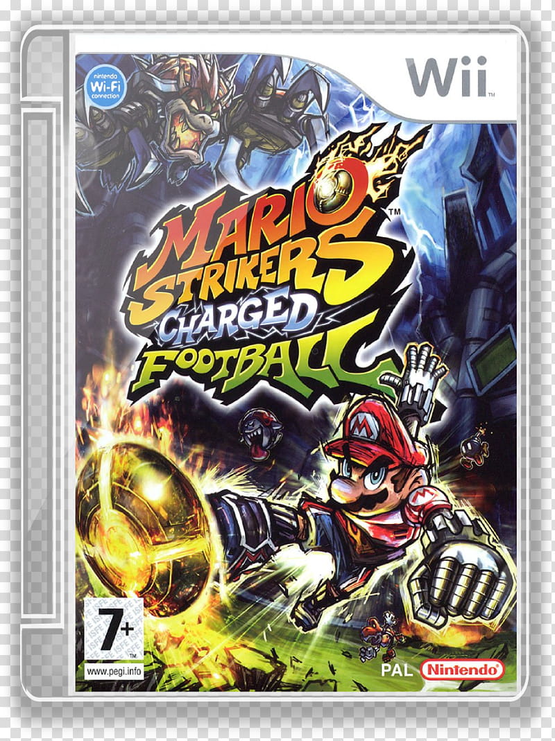 Super Mario Jewel Case, Mario Strikers charged football transparent background PNG clipart