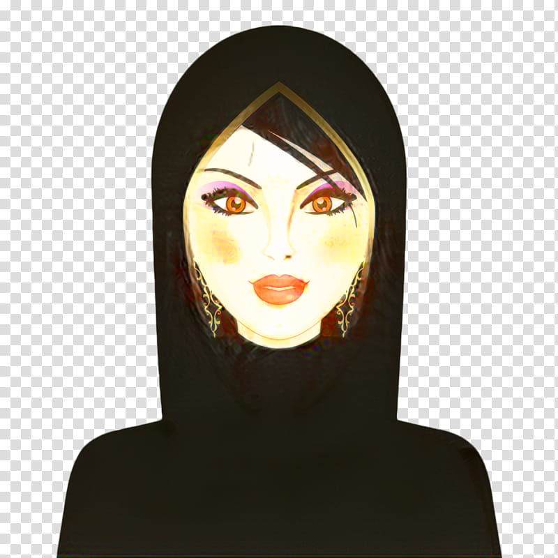 Hair, Burqa, Drawing, Face, Head, Brown, Neck, Cheek transparent background PNG clipart