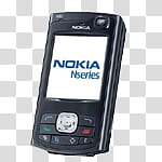Mobile phones icons , uutg, black Nokia N displaying logo transparent background PNG clipart