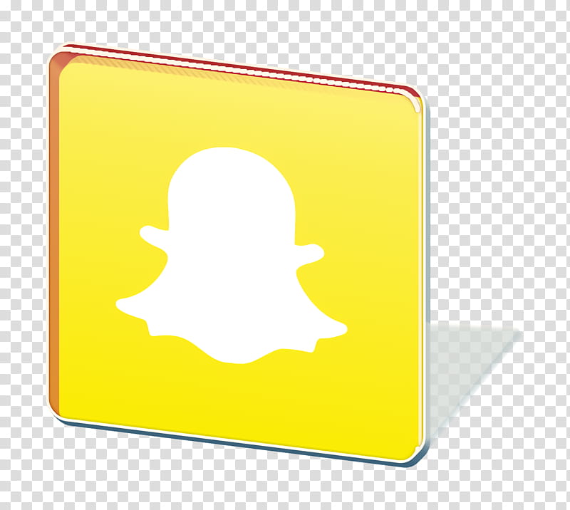 communication icon logo icon media icon, Snapchat Icon, Social Icon, Social Media Icon, Yellow, Square, Rectangle transparent background PNG clipart