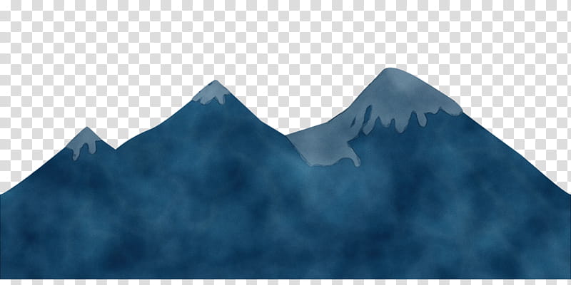 blue mountainous landforms mountain sky mountain range, Watercolor, Paint, Wet Ink, Ice, Glacier, Glacial Landform, Ridge transparent background PNG clipart