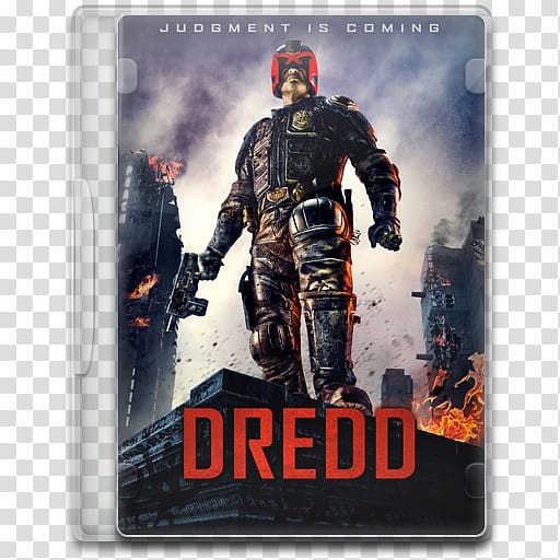 Movie Icon , Dredd, Dredd DVD case transparent background PNG clipart