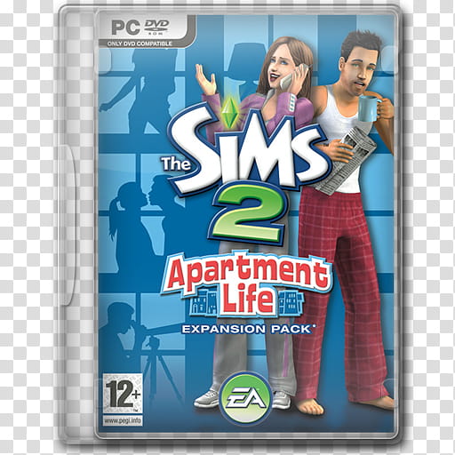 Game Icons , The-Sims--Apartment-Life, The Sims  game case transparent background PNG clipart