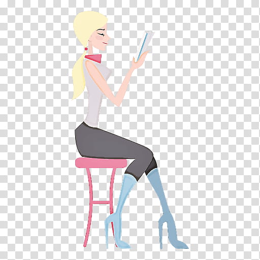 cartoon standing leg sitting arm, Cartoon, Table, Furniture, Style transparent background PNG clipart