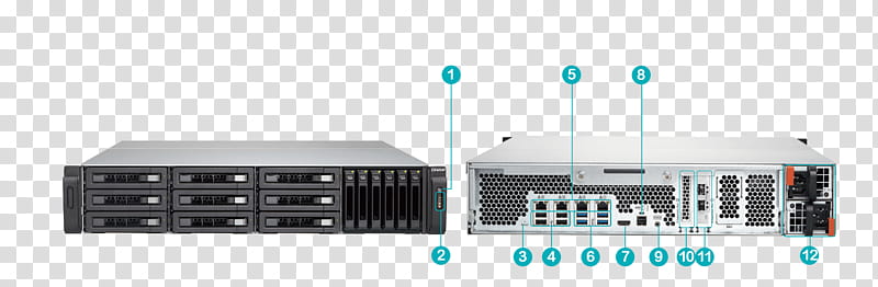 Network, Computer Network, Qnap Tvsec1280usasrp, Networkattached Storage, Qnap Systems Inc, Qnap Tsec1280ur2, Serial Attached SCSI, Computer Servers transparent background PNG clipart