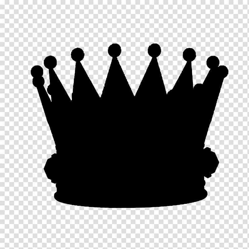 Crown Logo, Clothing Accessories, Silhouette, Fashion, Blackandwhite transparent background PNG clipart