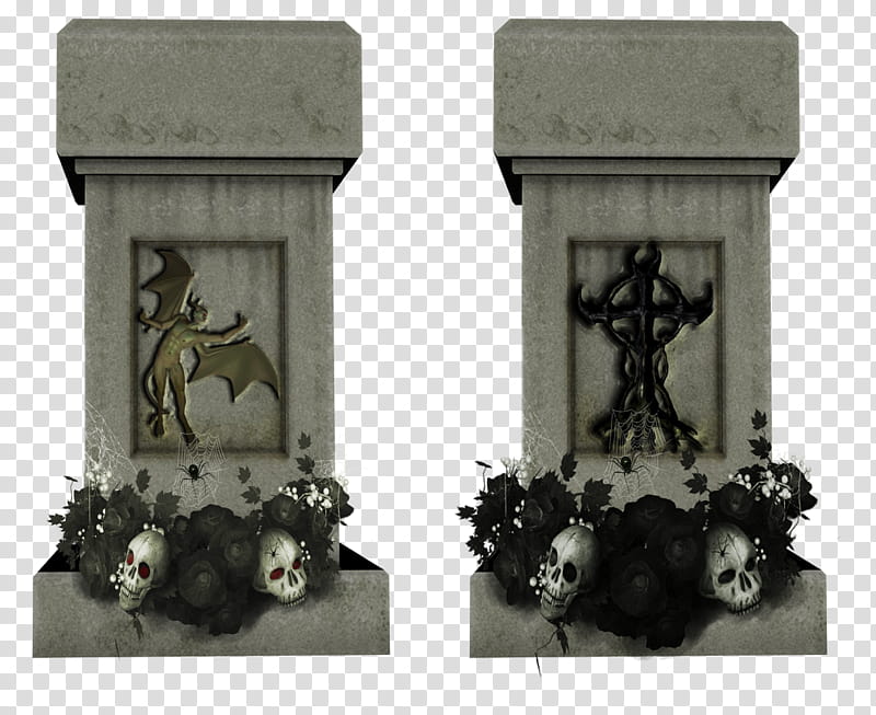 Spooky Grave Stones transparent background PNG clipart