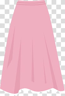 Pink, pink long skirt illustration transparent background PNG clipart