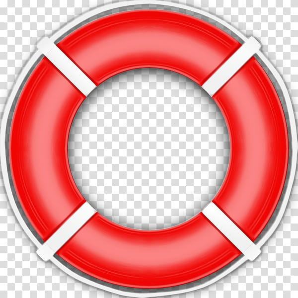 lifebuoy red circle lifejacket, Watercolor, Paint, Wet Ink, Symbol transparent background PNG clipart
