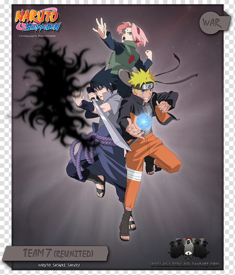 Download PNG Naruto, Team 7 - Free Transparent PNG