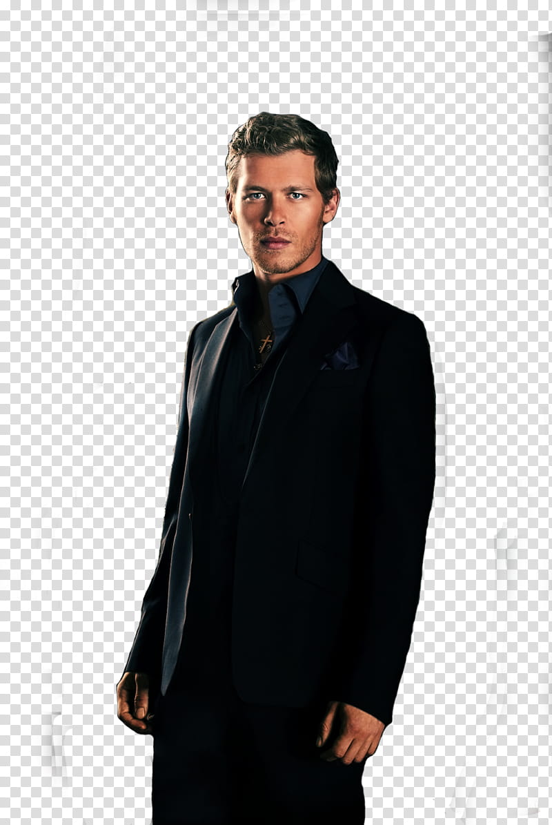 Klaus Mikaelson, man wearing black blazer transparent background PNG clipart