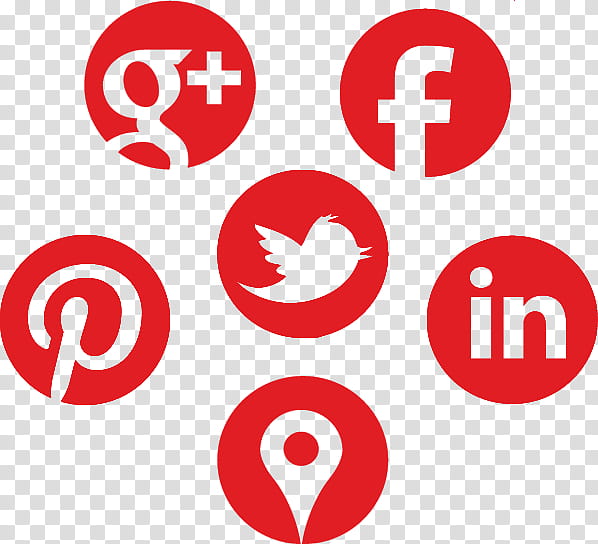 Facebook Social Media Icons, Social Media Marketing, Social Network, Logo, Red, Text, Line, Circle transparent background PNG clipart