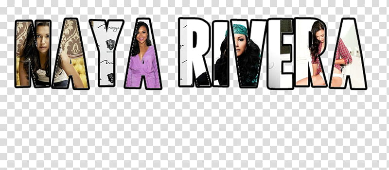 Texto Naya Rivera transparent background PNG clipart