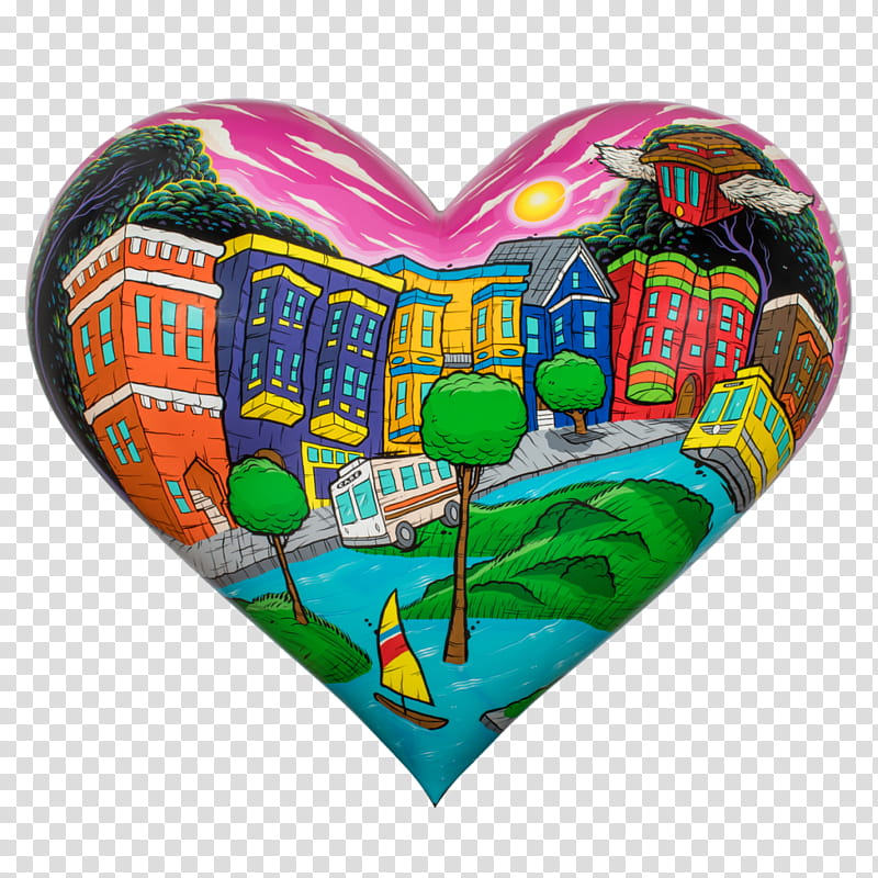 Heart Balloon, Hearts In San Francisco, San Francisco General Hospital Foundation, Artist, Sculpture, soteric By Sirron Norris, Charles Zukow Associates, Painting transparent background PNG clipart