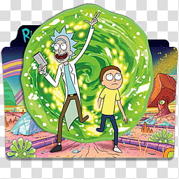 Rick and Morty Collection Folder Icon , Rick and Morty _x transparent background PNG clipart