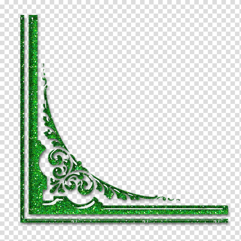 DiZa decorative element, green border transparent background PNG clipart