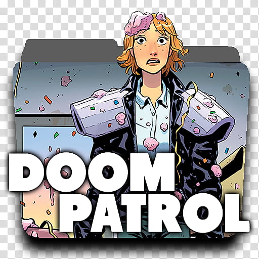 DC Rebirth MEGA Icon v Young Animal, Doom-Patrol-v. transparent background PNG clipart