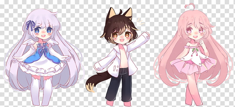 [C] Part: Yume, MrJayKnee, and Sakura transparent background PNG clipart