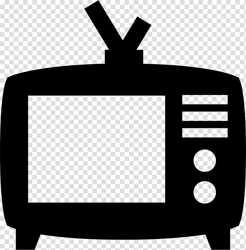 Tv, Television, Television Set, Computer Monitors, Film, Black And White
, Line, Silhouette transparent background PNG clipart