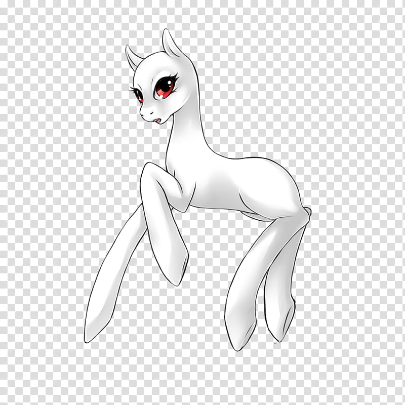Pony base, white animal transparent background PNG clipart